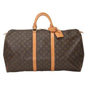 LOUIS VUITTON Brown Monogram Boston Bag